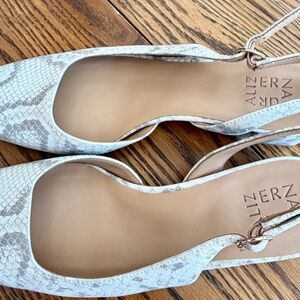 Naturalizer Jayla "snakeskin print" slingback sandals 9W